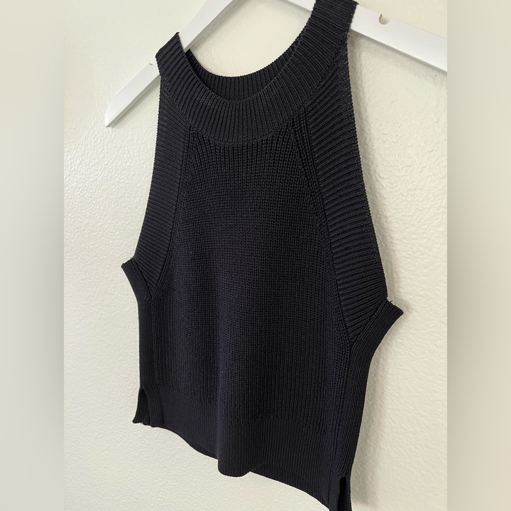 Aritzia Wilfred knit top in black - Picture 3 of 7